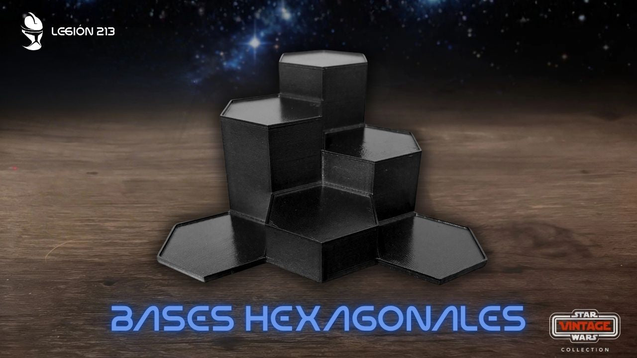 Expositor Modular Hexagonal para Figuras Vintage Collection - Edición Black