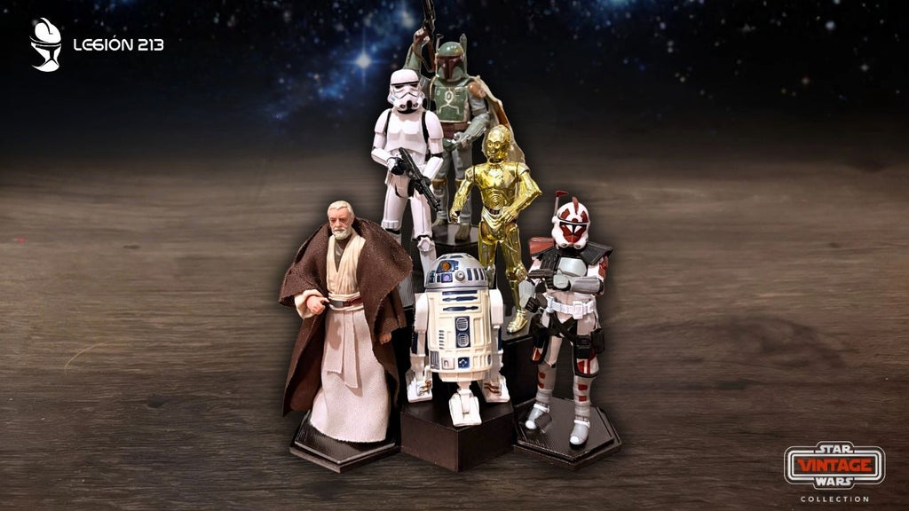 Expositor Modular Hexagonal para Figuras Vintage Collection - Edición Black