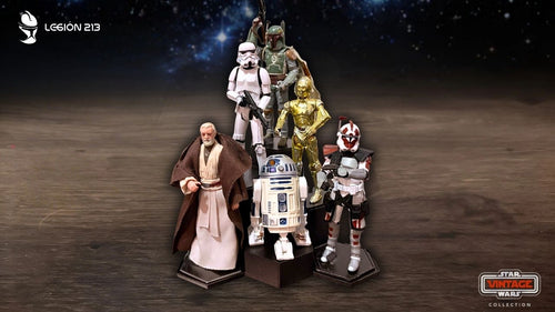 Expositor Modular Hexagonal para Figuras Vintage Collection - Edición Black